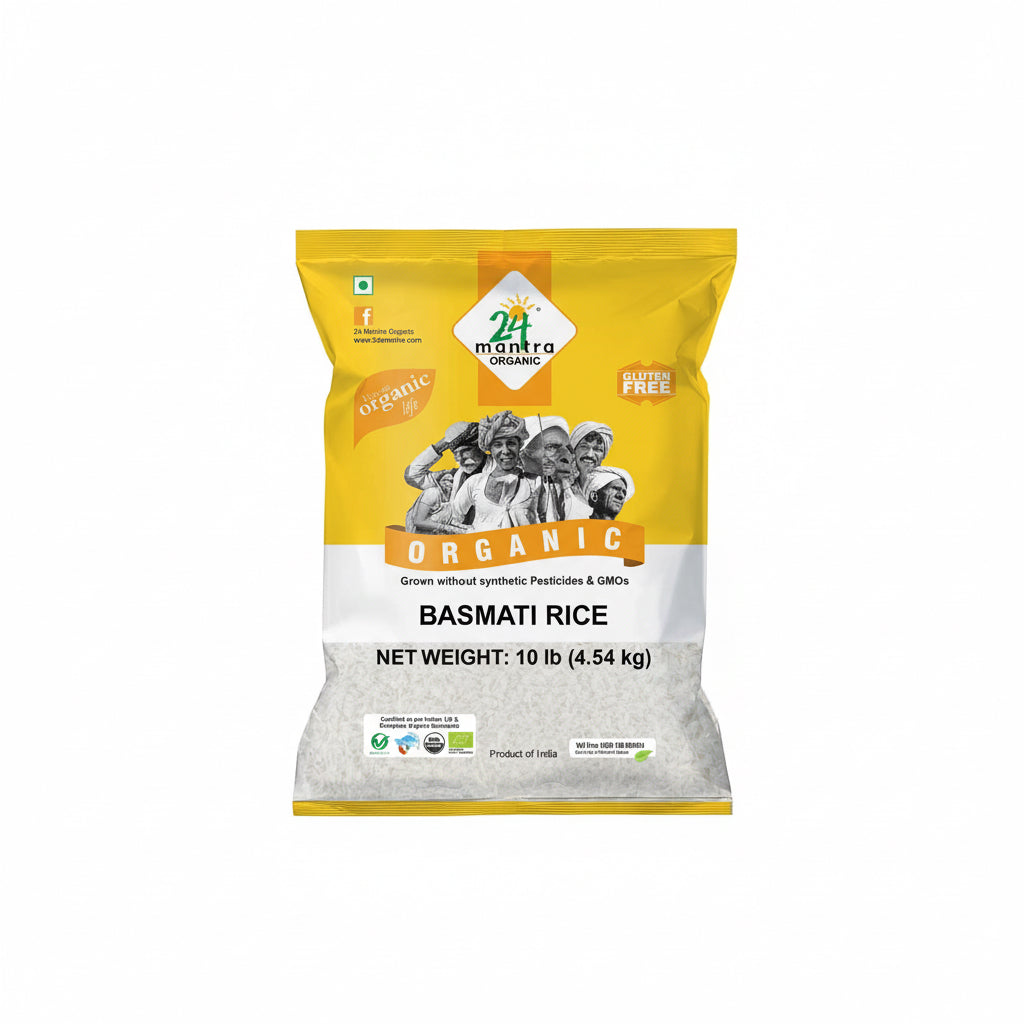 24 MANTRA ORGANIC BASMATI WHITE RICE 10LB