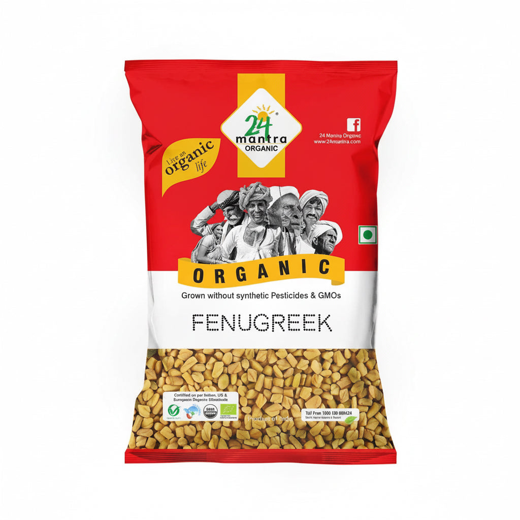 24 MANTRA ORGANIC FENUGREEK (METHI) SEED 7OZ