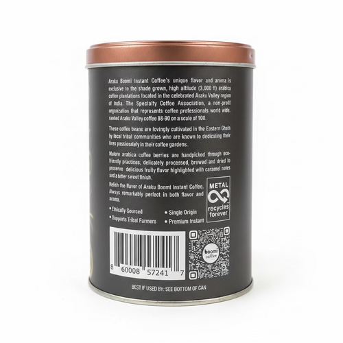 ARAKU BOOMI INSTANT COFFEE - MEDIUM ROAST 7OZ / 200G