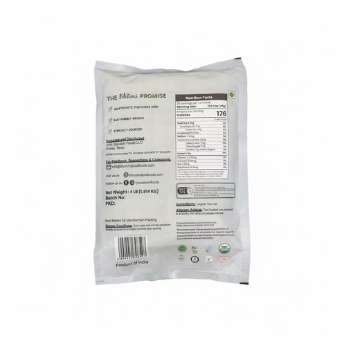 BHUMI ORGANIC TOOR DAL 4LB