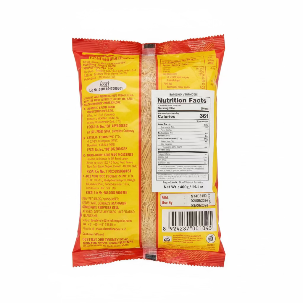 BAMBINO VERMICELLI PLAIN 400G