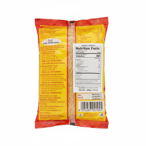 BAMBINO VERMICELLI PLAIN 400G