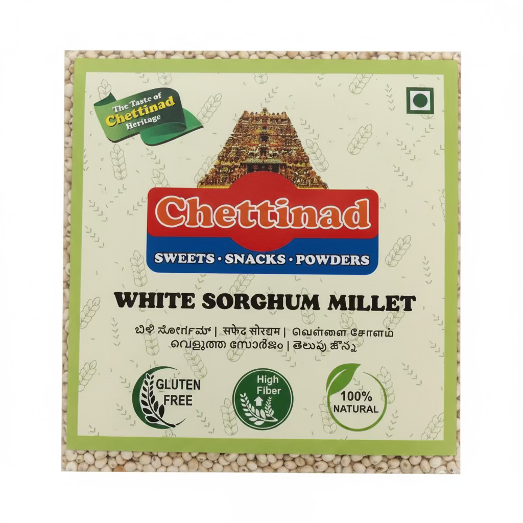 CHETTINAD WHITE SORGHUM MILLETS 907G (2LB)