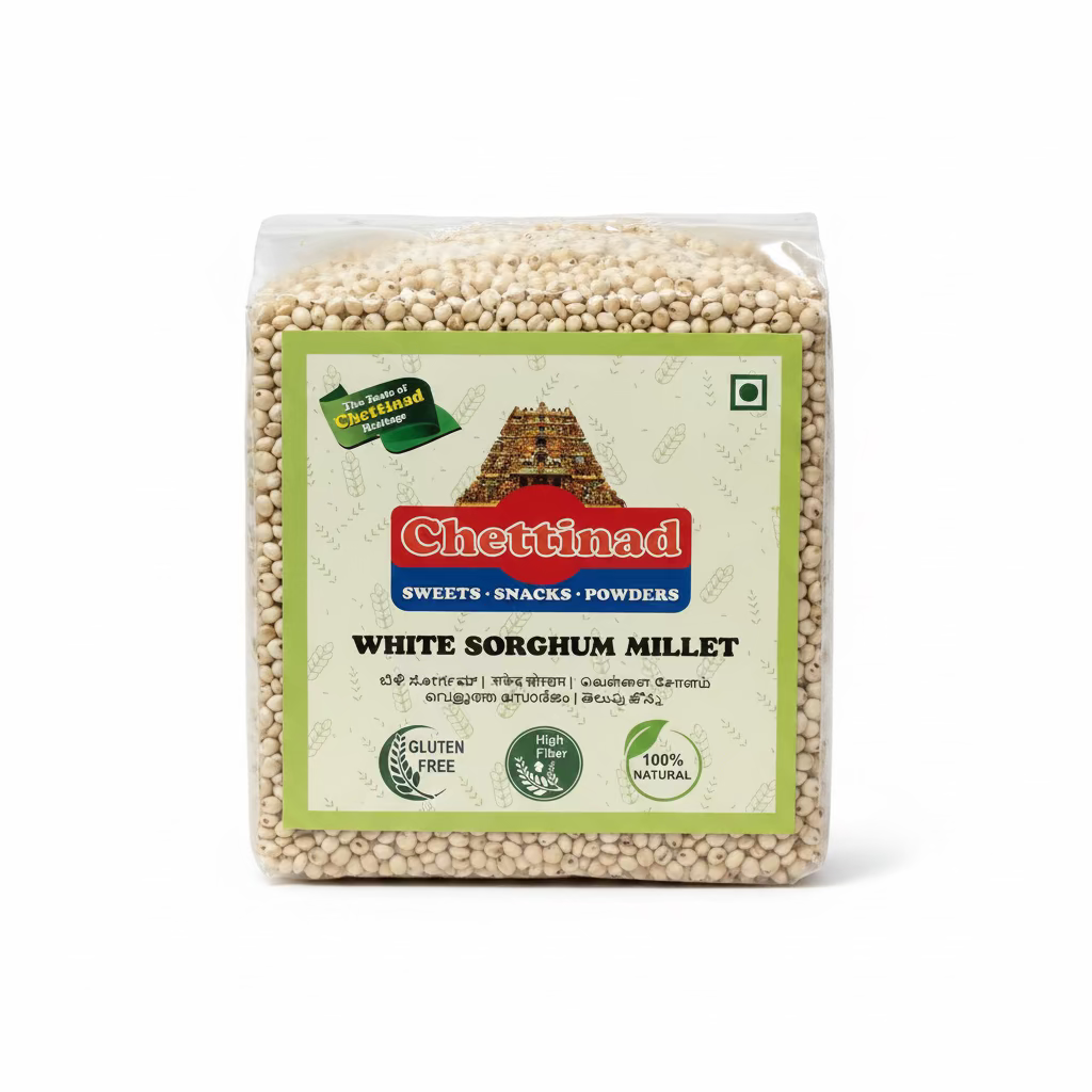 CHETTINAD WHITE SORGHUM MILLETS 907G (2LB)