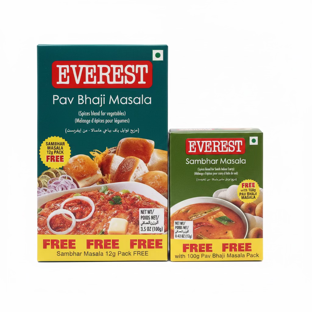 EVEREST PAV BHAJI MASALA 100G (W/ SAMBHAR MASALA-10G)