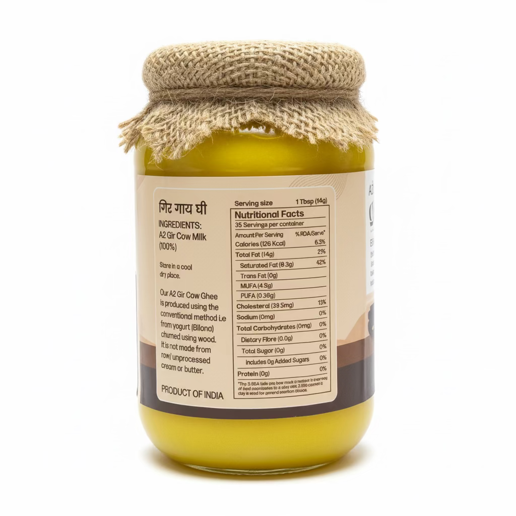 Farmse - GM - A2 Desi Gir Cow Ghee