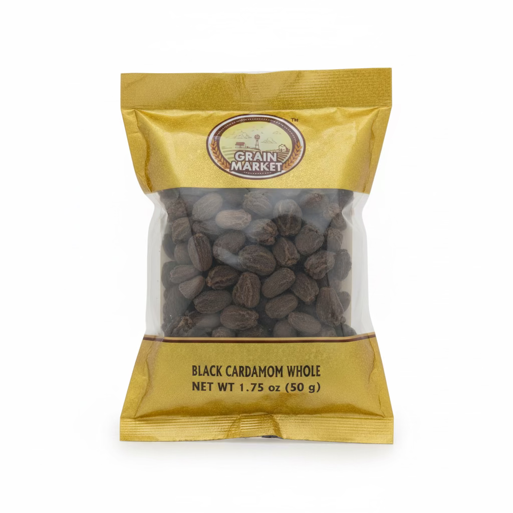 GM CARDAMOM BLACK WHOLE 50G