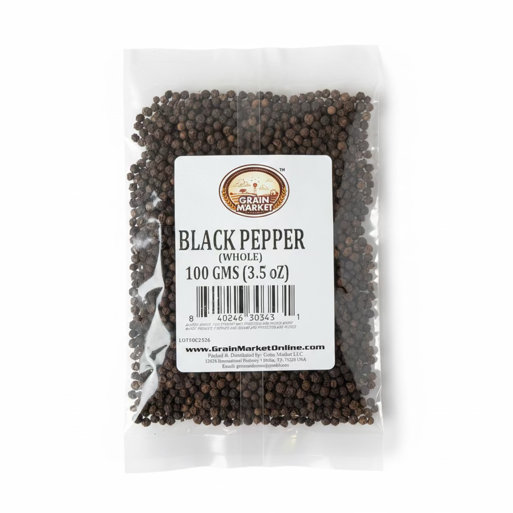 GM BLACK PEPPER WHOLE 100G