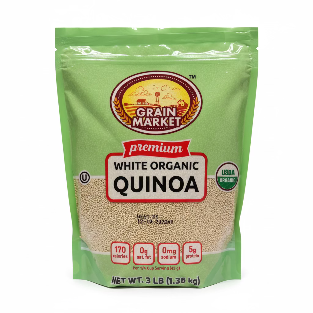 GM ORGANIC WHITE QUINOA 3LB
