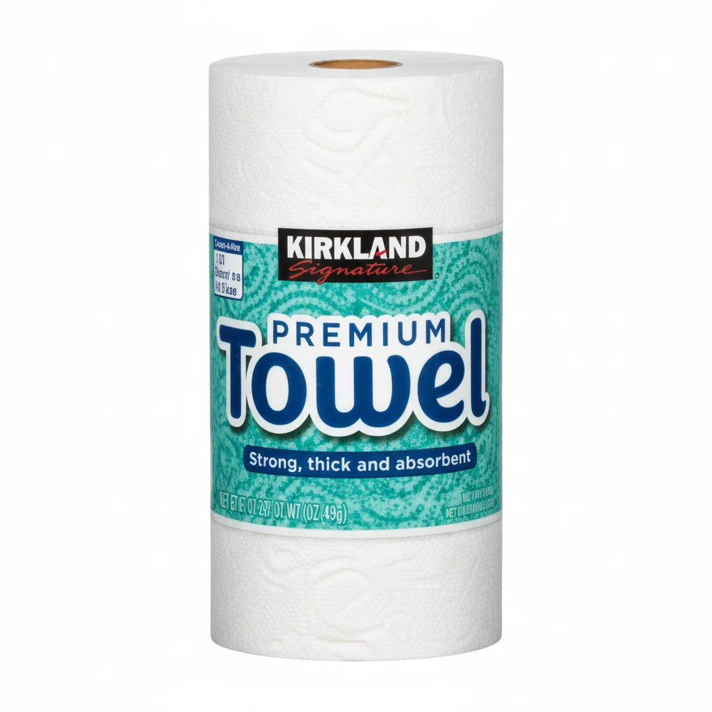 Kirkland Signature Paper Towels, 2-Ply, 160 Sheets Single Roll