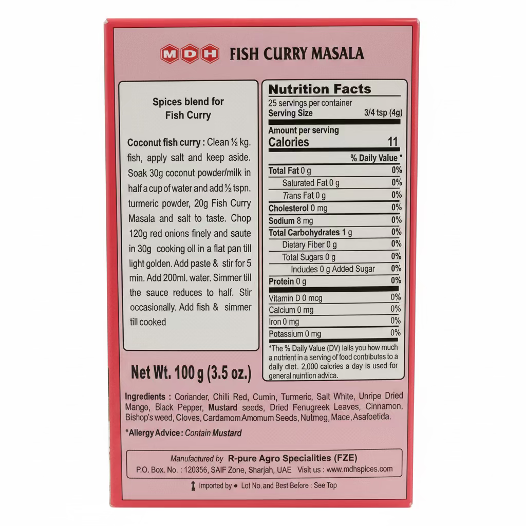 MDH FISH CURRY MASALA 100G