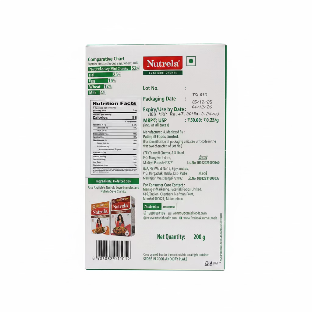 NUTRELA MINI SOYA CHUNKS 200G