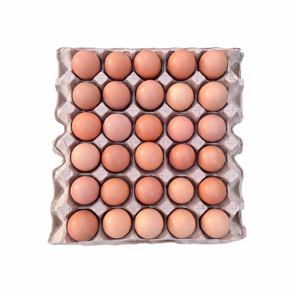 Organic Farm-Raised Large Brown Eggs - 30 Egg Tray