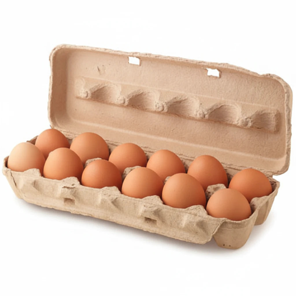 Organic Farm-Raised Large Brown Eggs - 1 Dozen
