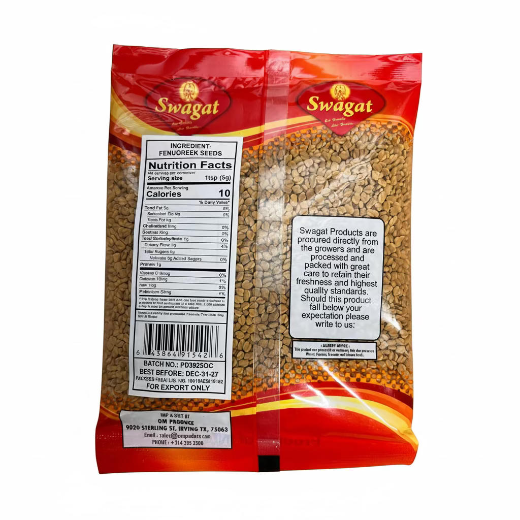 SWAGAT METHI SEEDS (FENUGREEK) 200 GM